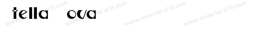 Stella Nova字体转换